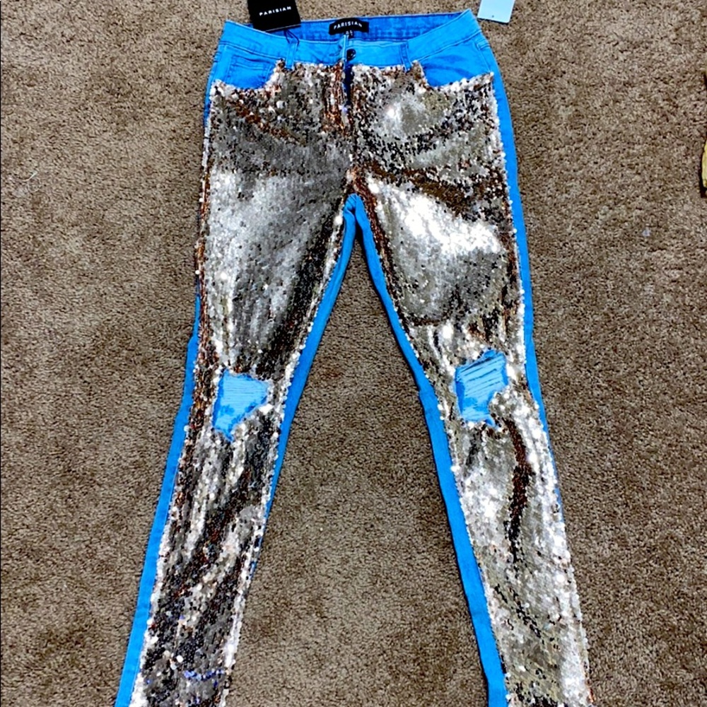 Brand New Parisian Sequin Jeans